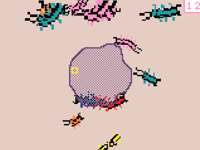 Procedurally Animated AI Bugs game artwork